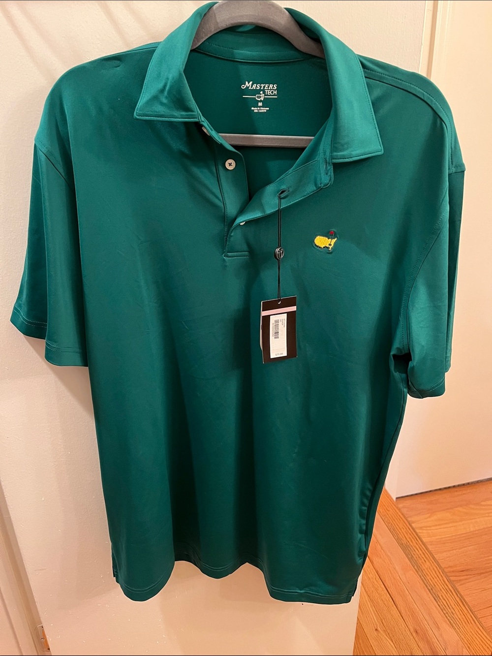 Masters Teal-Green Golf Polo with Embroidered Logo